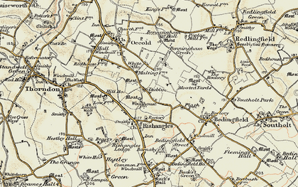 Old map of Dublin in 1901