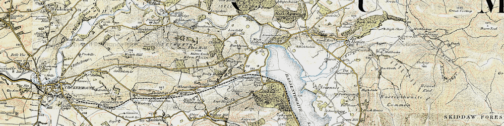 Old map of Buckholme Island in 1901-1904