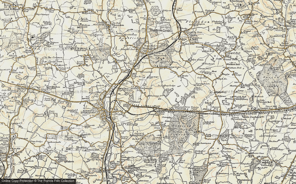 Old Map of Duck End, 1898-1899 in 1898-1899