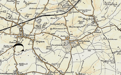 Old map of Duck End in 1898