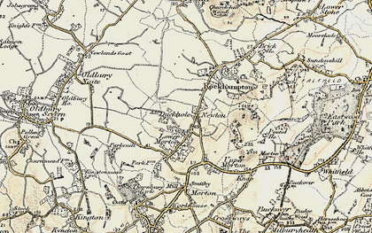 Old map of Duckhole in 1899