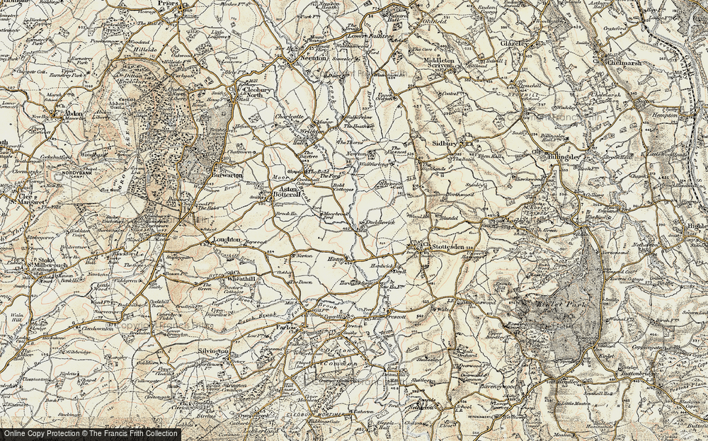 Old Map of Duddlewick, 1901-1902 in 1901-1902