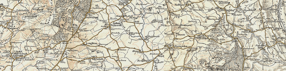 Old map of Duddlewick in 1901-1902
