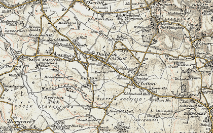 Old map of Duddon in 1902-1903