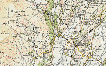 Old map of Duddon Bridge in 1903-1904
