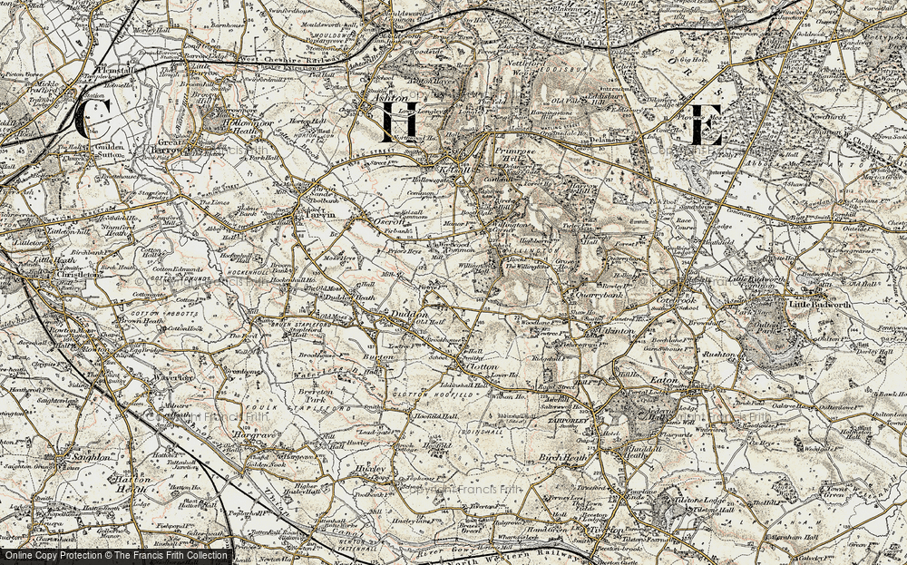 Old Map of Duddon Common, 1902-1903 in 1902-1903