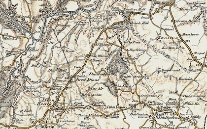 Old map of Dudleston in 1902