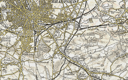 Old map of Dudley Hill in 1903