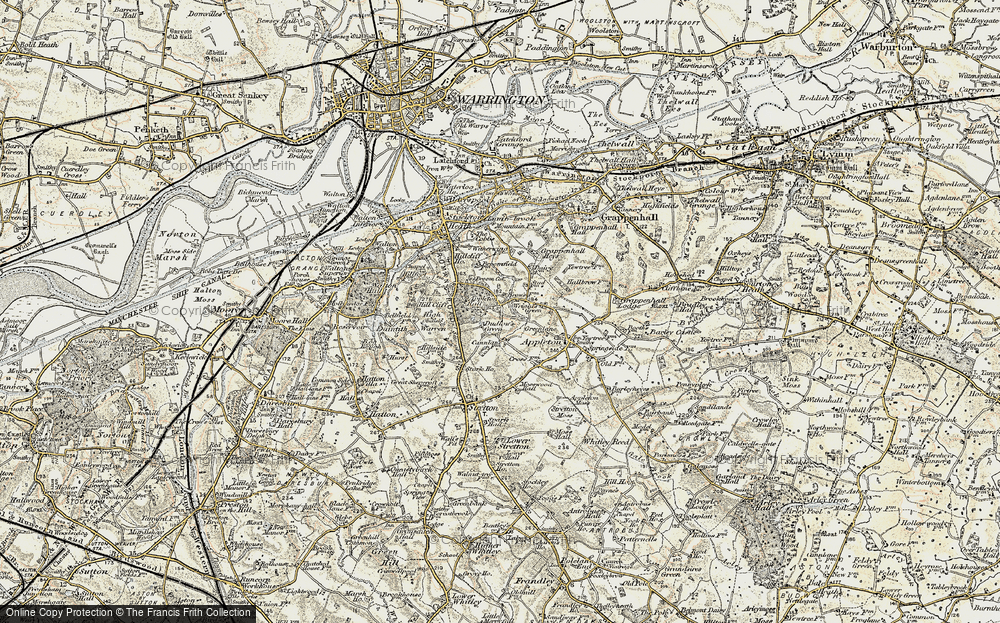 Old Map of Dudlows Green, 1902-1903 in 1902-1903