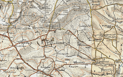 Old map of Dudwells in 1901-1912