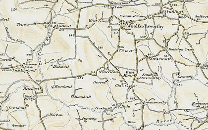 Old map of Duerdon in 1900
