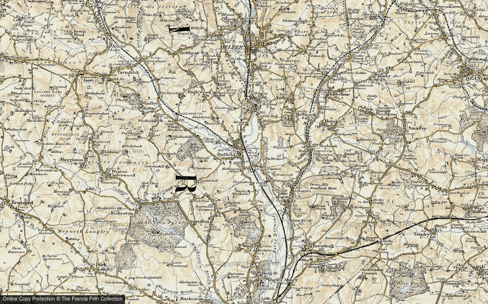 Old Map of Duffield, 1902-1903 in 1902-1903