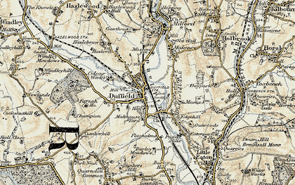 Old map of Duffield in 1902-1903