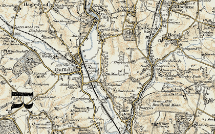 Old map of Duffieldbank in 1902-1903