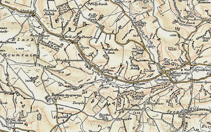 Old map of Duffryn in 1901-1903