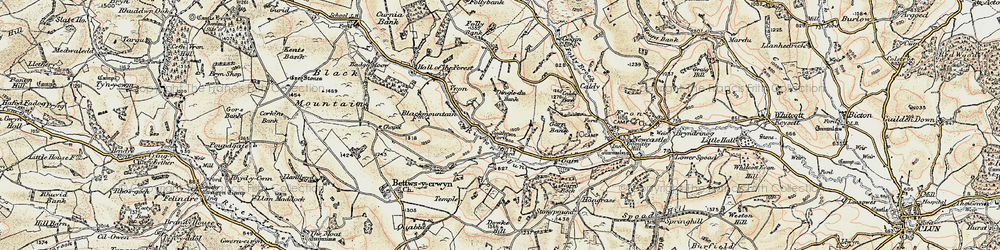 Old map of Duffryn in 1901-1903