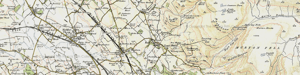 Old map of Dufton in 1901-1904