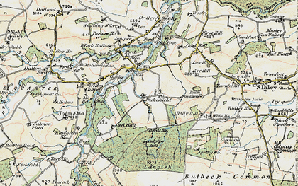 Old map of Acton Fell in 1901-1904