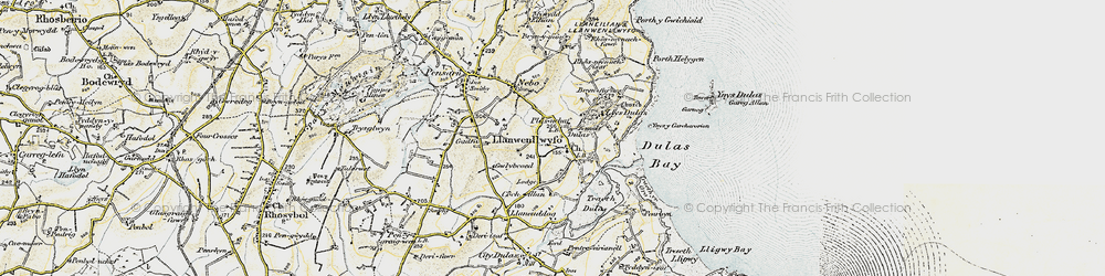 Old map of Bryn Fuches in 1903-1910