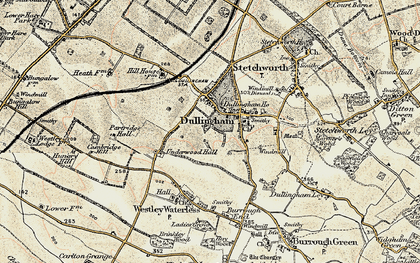 Old map of Dullingham in 1899-1901