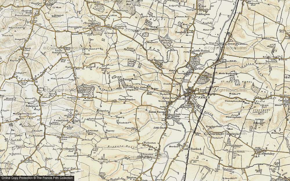 Old Map of Duloe, 1898-1901 in 1898-1901