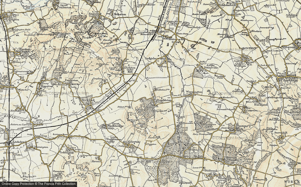 Old Map of Dumbleton, 1899-1901 in 1899-1901