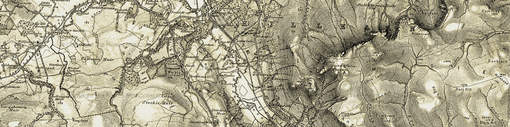 Old map of Auchengillan in 1904-1907