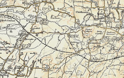 Old map of Dumpford in 1897-1900