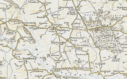 Old map of Aish in 1900
