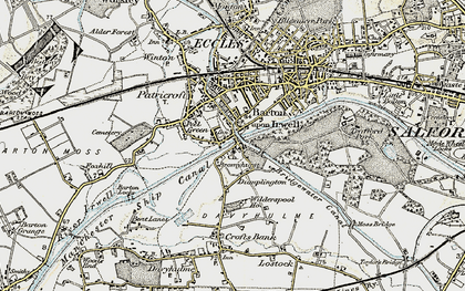 Old map of Dumplington in 1903
