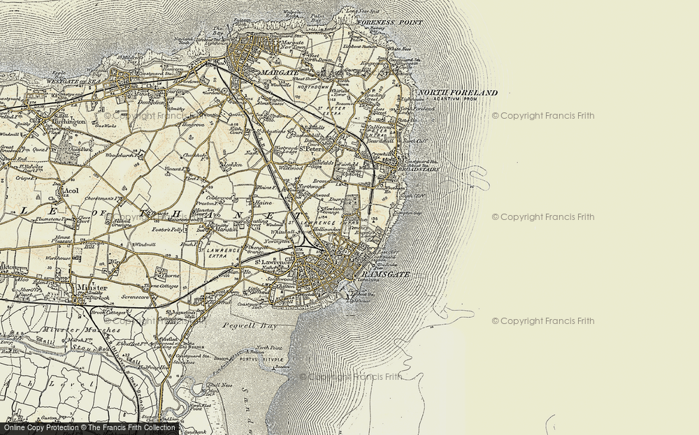 Old Map of Dumpton, 1898-1899 in 1898-1899