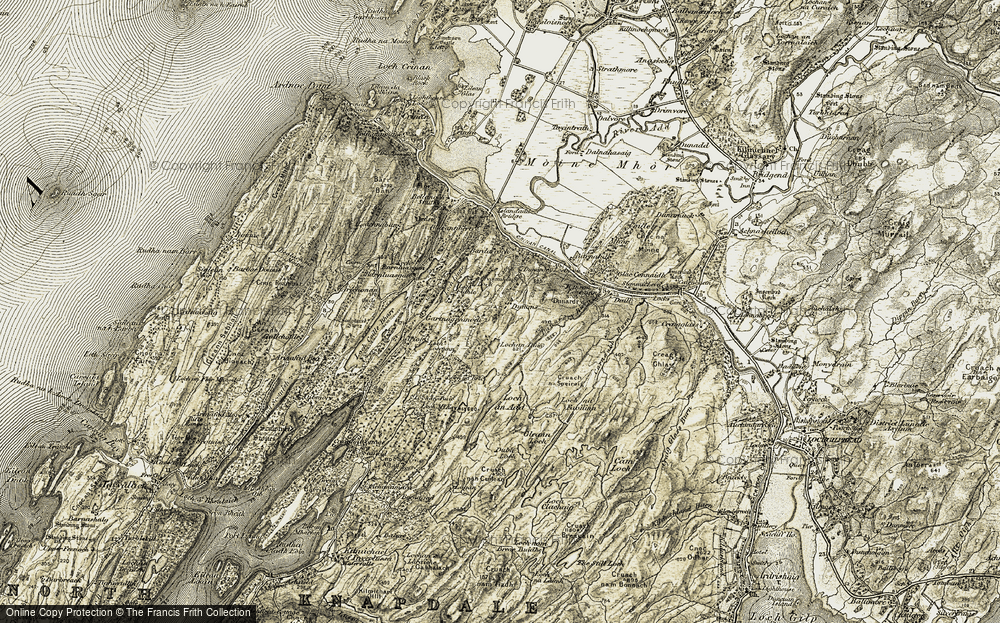 Old Map of Dunans, 1906-1907 in 1906-1907