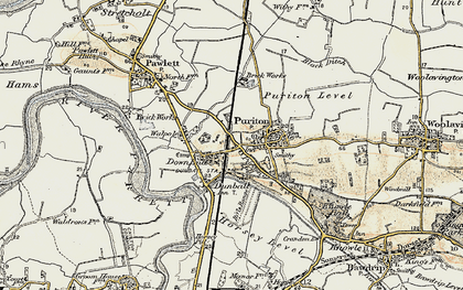 Old map of Dunball in 1898-1900
