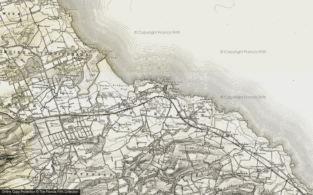 Old Map of Dunbar, 1901-1906 in 1901-1906