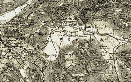 Old map of Blinkbonny Lodge in 1906-1908
