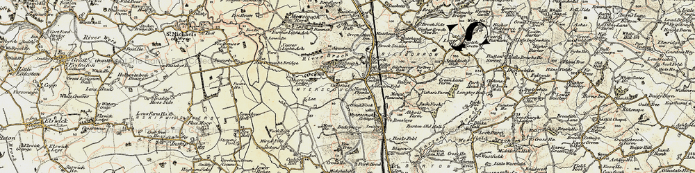 Old map of Duncombe in 1903-1904