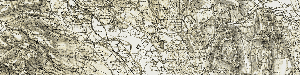 Old map of Duncow in 1901-1905