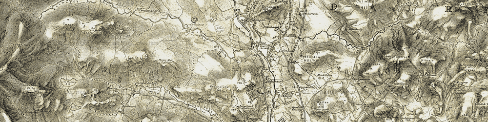 Old map of Dundeugh in 1904-1905