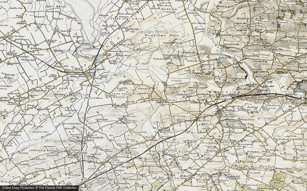 Old Map of Historic Map covering Bankhead in 1901-1904