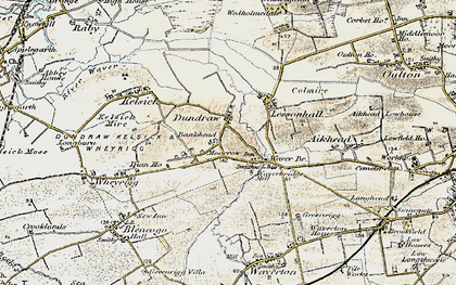 Old map of Dundraw in 1901-1904