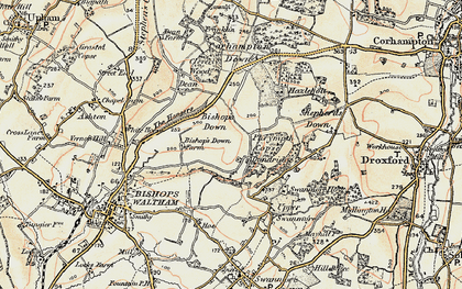 Old map of Dundridge in 1897-1900