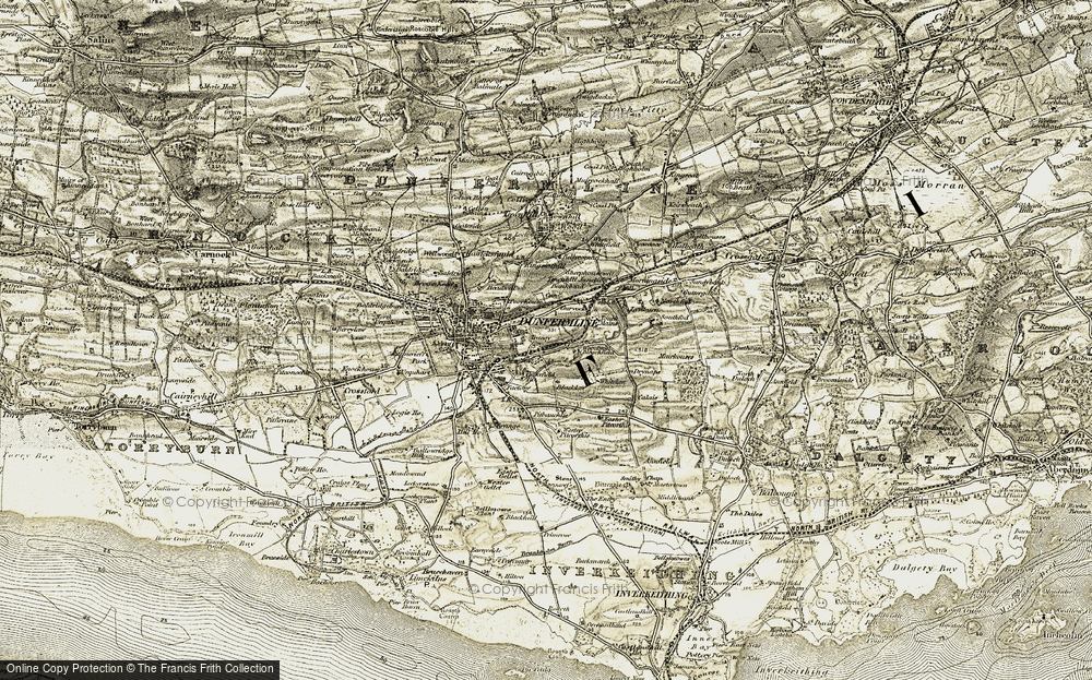 Old Map of Dunfermline, 1904-1906 in 1904-1906