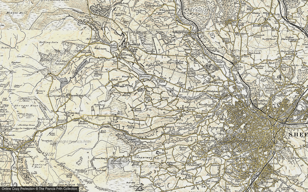 Old Map of Dungworth, 1903 in 1903