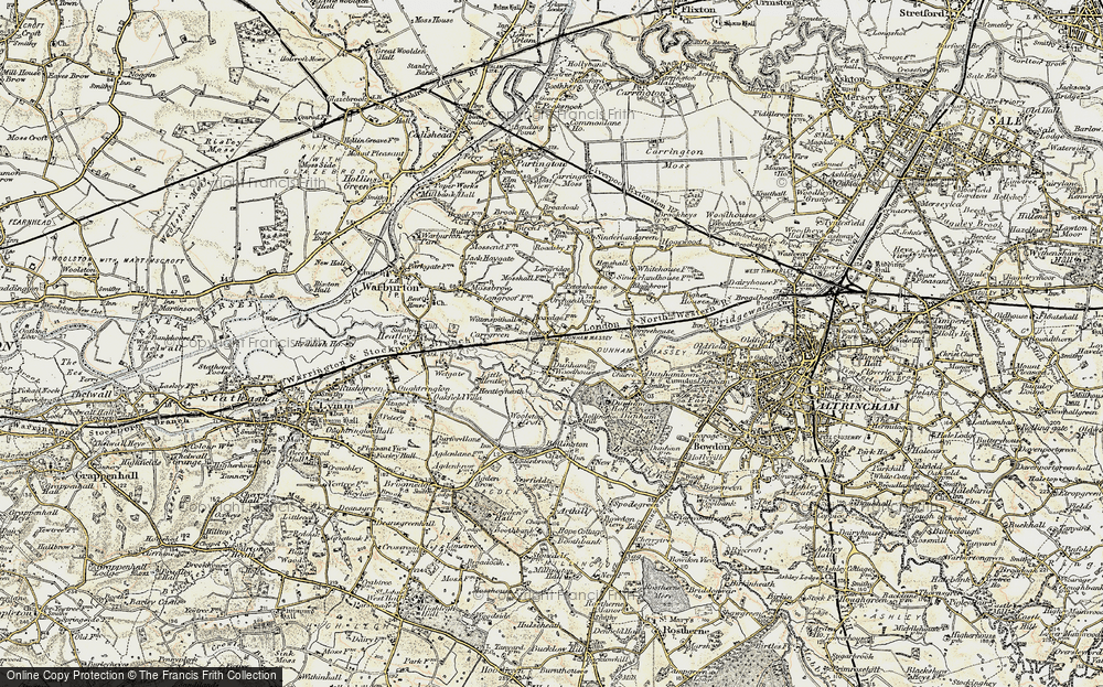 Old Map of Dunham Woodhouses, 1903 in 1903