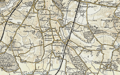 Old map of Dunhampstead in 1899-1902