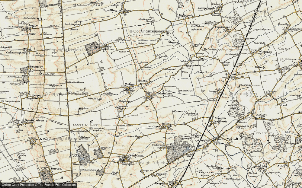 Old Map of Dunholme, 1902-1903 in 1902-1903