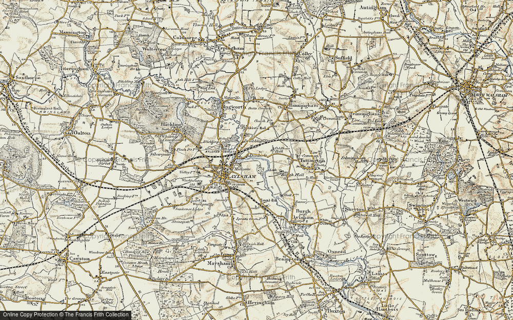 Old Map of Dunkirk, 1901-1902 in 1901-1902