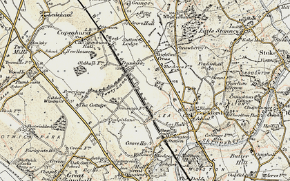 Old map of Dunkirk in 1902-1903