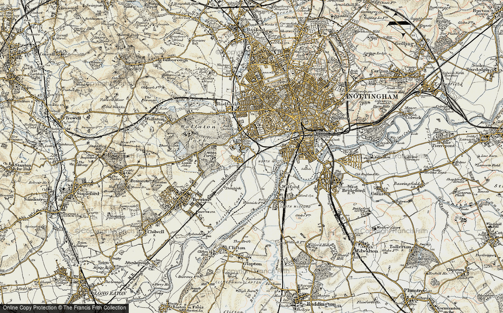 Old Map of Dunkirk, 1902-1903 in 1902-1903