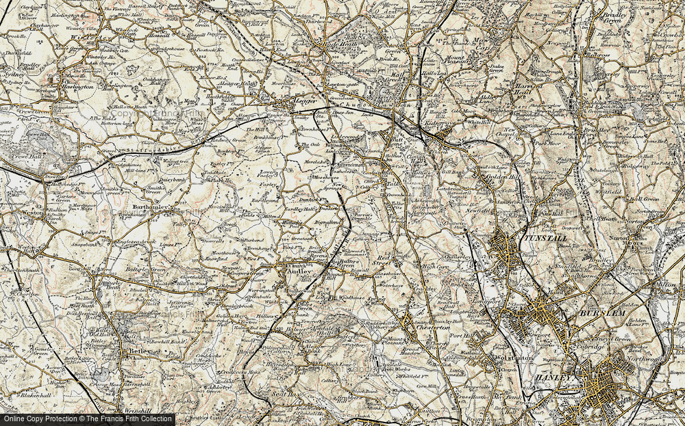 Old Map of Dunkirk, 1902 in 1902